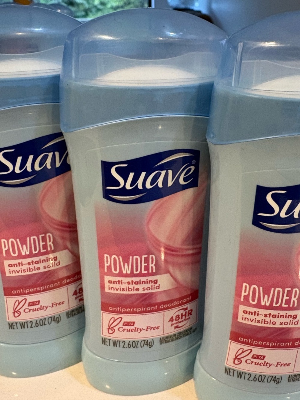 Suave Powder Invisible Solid Antiperspirant Deodorant -